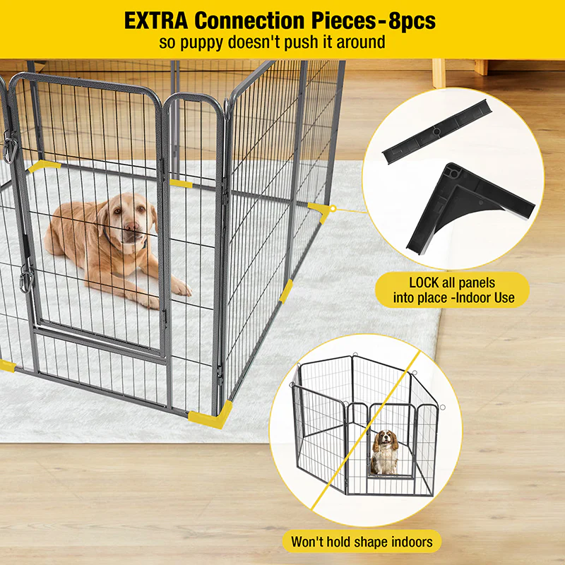 Dog Pen for Outdoor and Indoor,Large Portable Puppy Pet Playpen