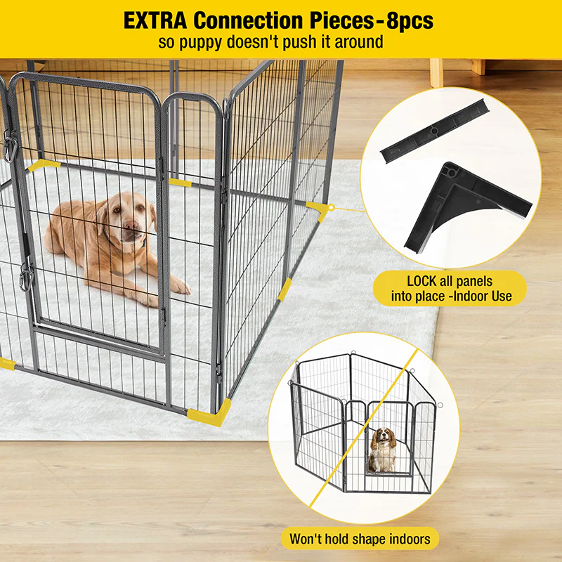 Dog Pen for Outdoor and Indoor Large Portable Puppy Pet Playpen