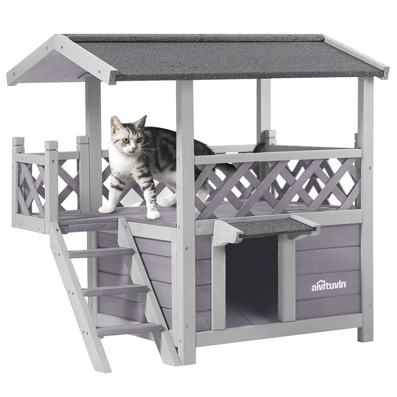 Aivituvin-AIR09-B Outdoor And Indoor Cat House(Inner space 5.2 ft²)