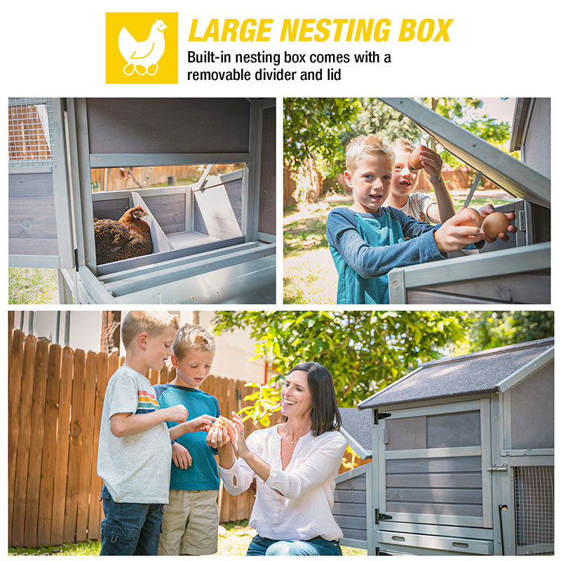 Aivituvin-AIR29-Y Metal Chicken Coop Extension Run ,Combine with AIR27 AIR31 AIR32-D AIR61 (Inner Space 14.36ft²)