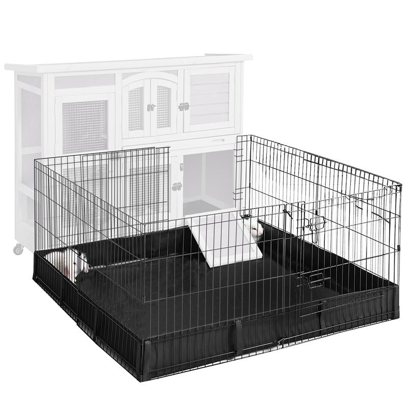 Aivituvin-AIR06-C 2 Story Rabbit Hutch On Wheels (Inner Space 8.32 ft²)
