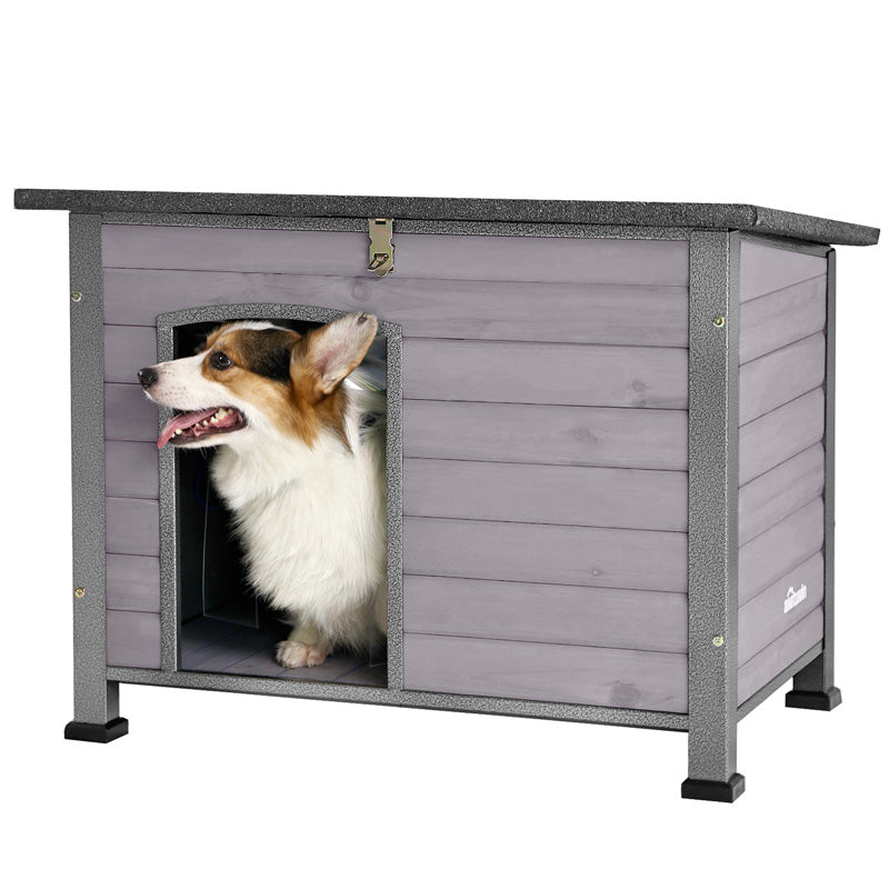 Aivituvin-AIR73 Wooden Heavy Duty Dog Crates House| Strong Iron Frame