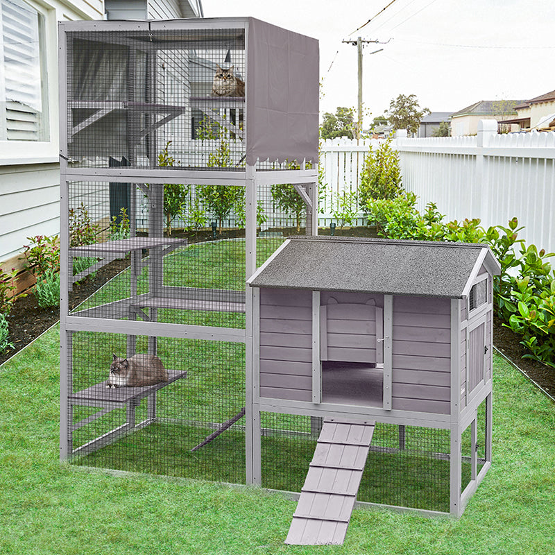 Aivituvin Large Cat Enclosure AIR82, Vertical Climbing Enclosure