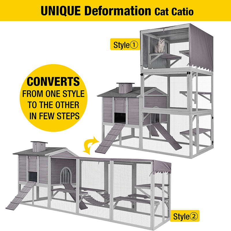 Aivituvin Large Cat Enclosure AIR82, Vertical Climbing Enclosure