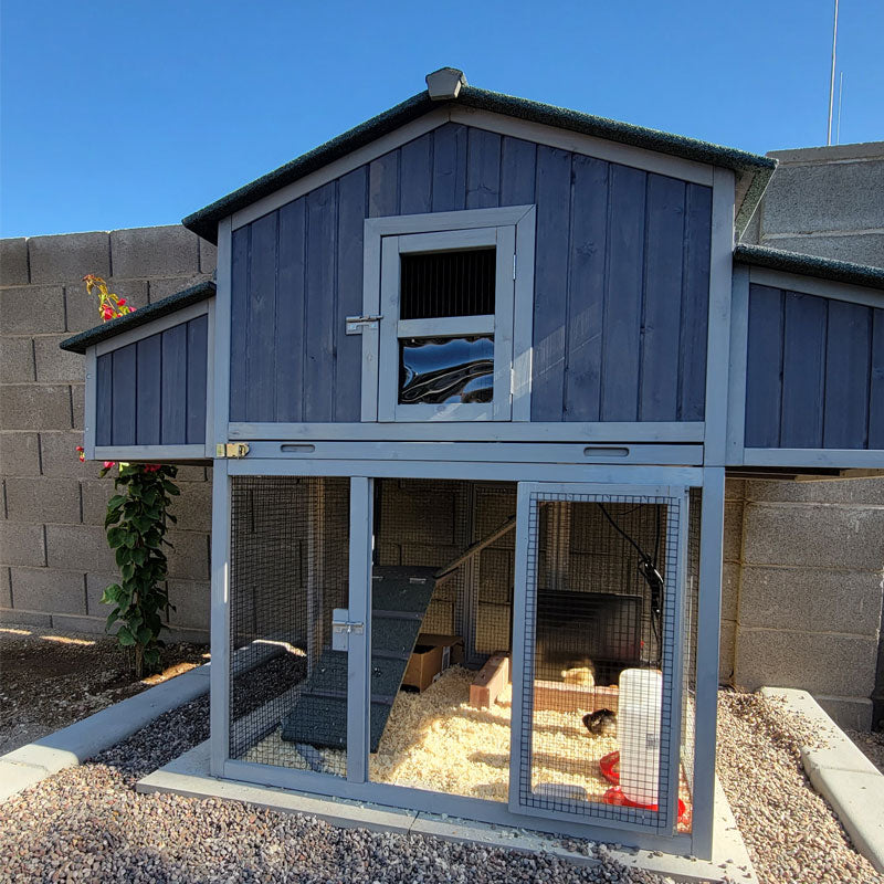 Aivituvin Foldable Chicken Coop AIR66, Fast-Assembly Folding Chicken House for 3–4 Chickens