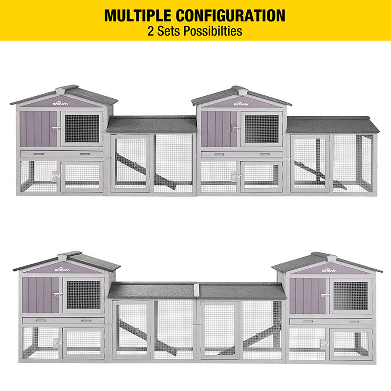 Aivituvin Small Chicken Coop AIR002, Wooden Chicken House for 1-2 Chicks