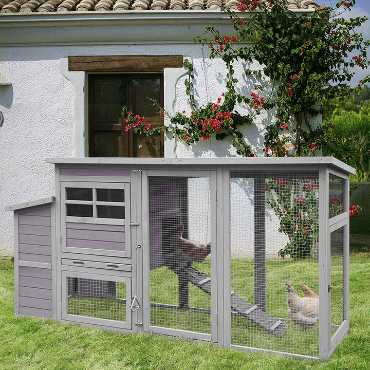 Aivituvin Large Chicken Coop With Run for Raising Backyard Chickens
