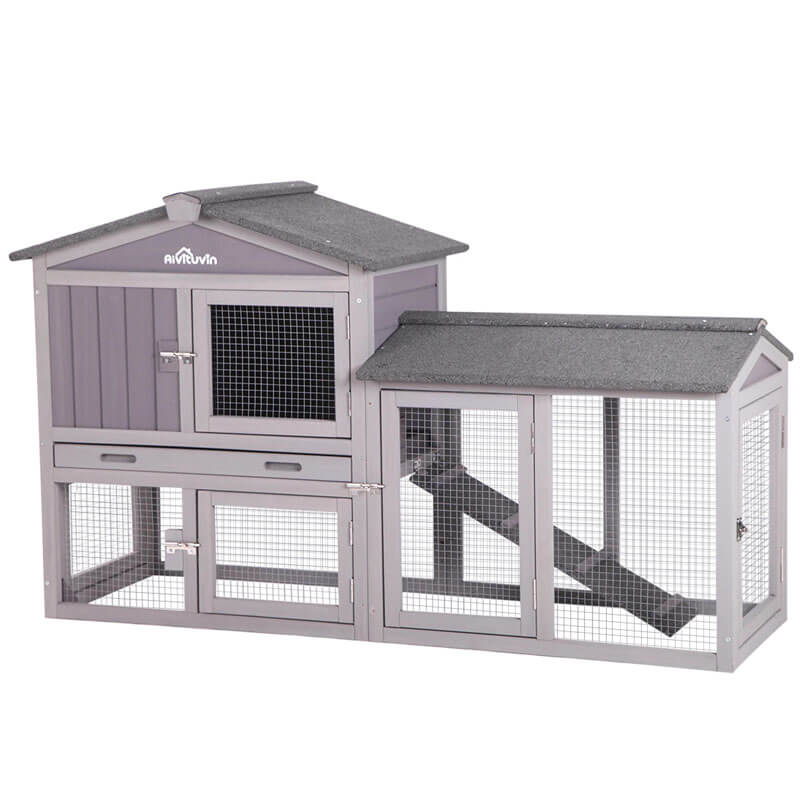 Aivituvin Small Chicken Coop AIR002, Wooden Chicken House for 1-2 Chicks