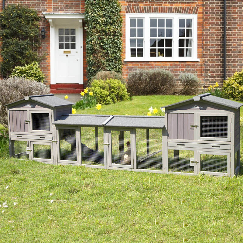 Aivituvin Small Chicken Coop AIR002, Wooden Chicken House for 1-2 Chicks