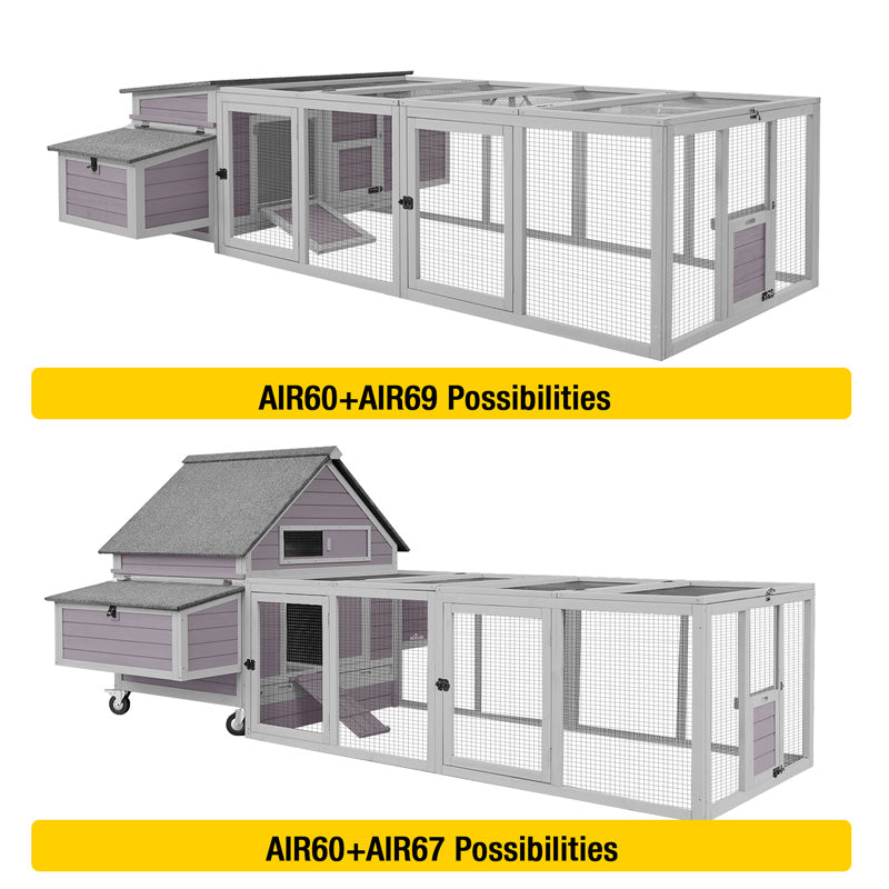 Aivituvin-AIR60 Chicken Coop Extension Run ,Combine with AIR59 AIR66 AIR67 AIR69