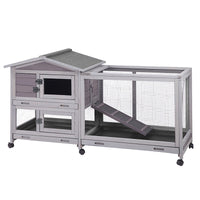 Aivituvin-AIR19 Indoor Outdoor Rabbit Hutch | Bunny Cage (Inner Space 9.6ft²)