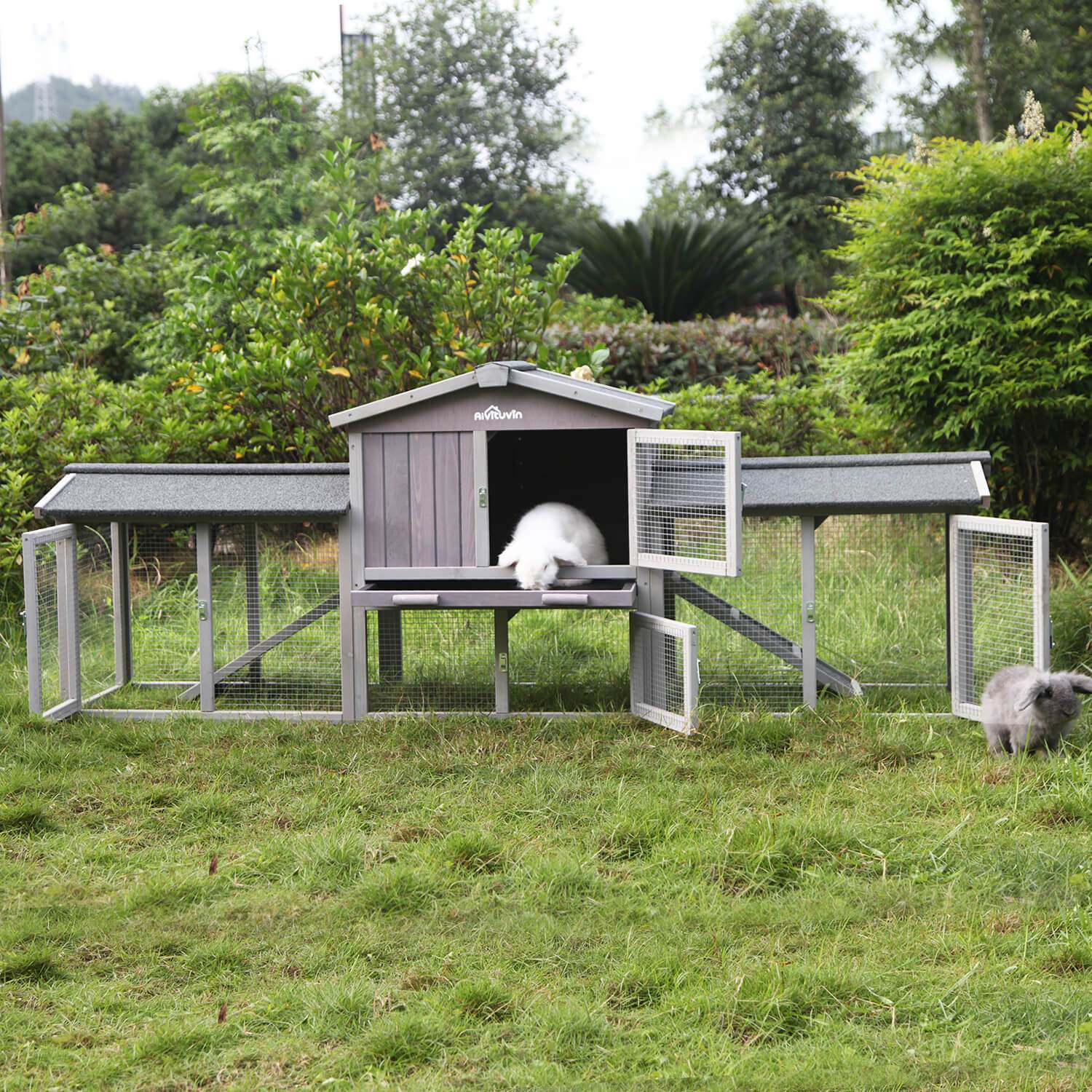 Extra large shop outdoor rabbit hutch