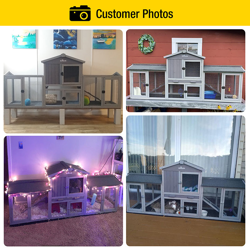 large indoor rabbit hutch