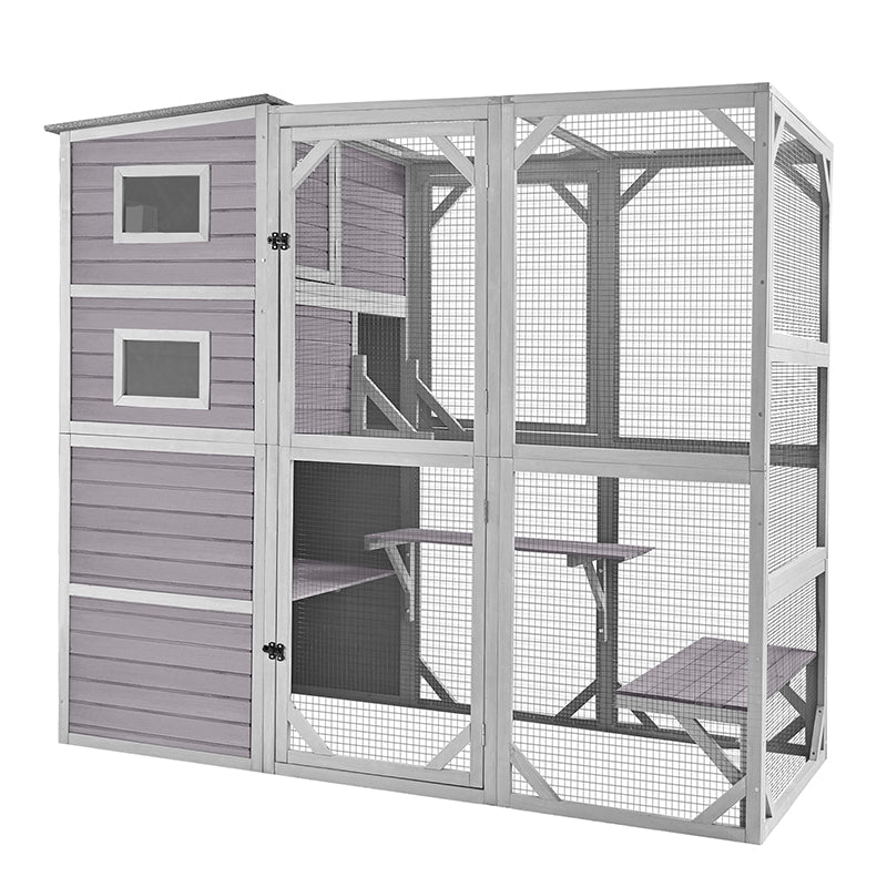 Aivituvin Outdoor Cat Enclosure AIR54, Waterproof Large Pet Enclosure