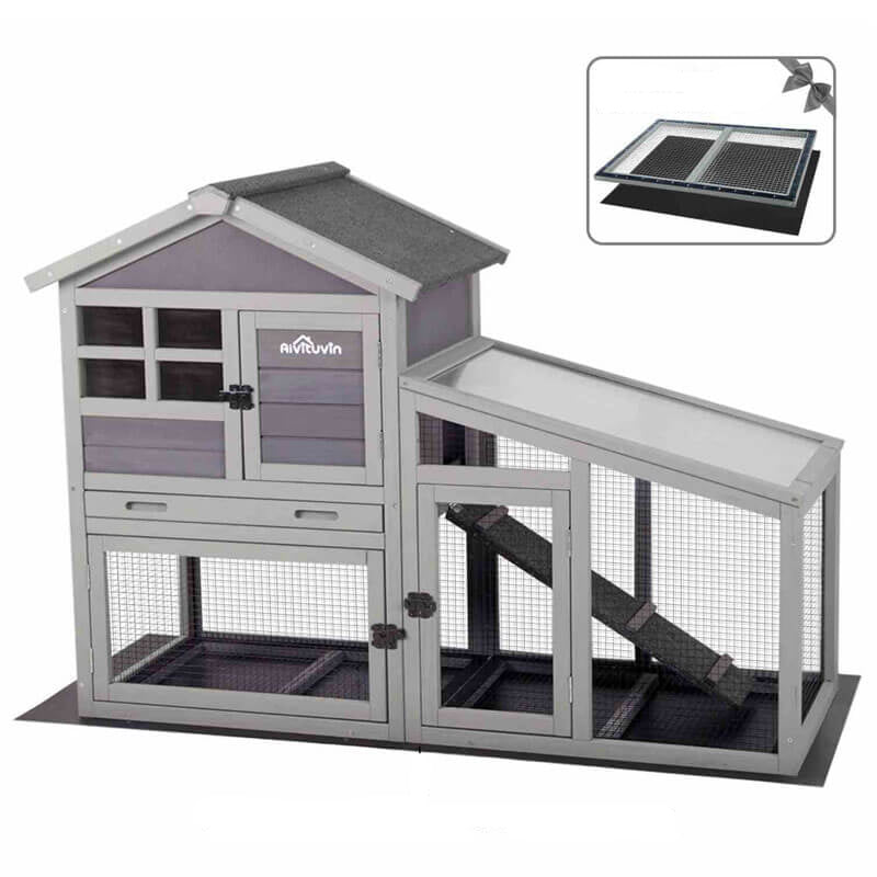 Aivituvin Outdoor Chicken Coop AIR013-B, Small Chicken Coop for 1-2 Chickens