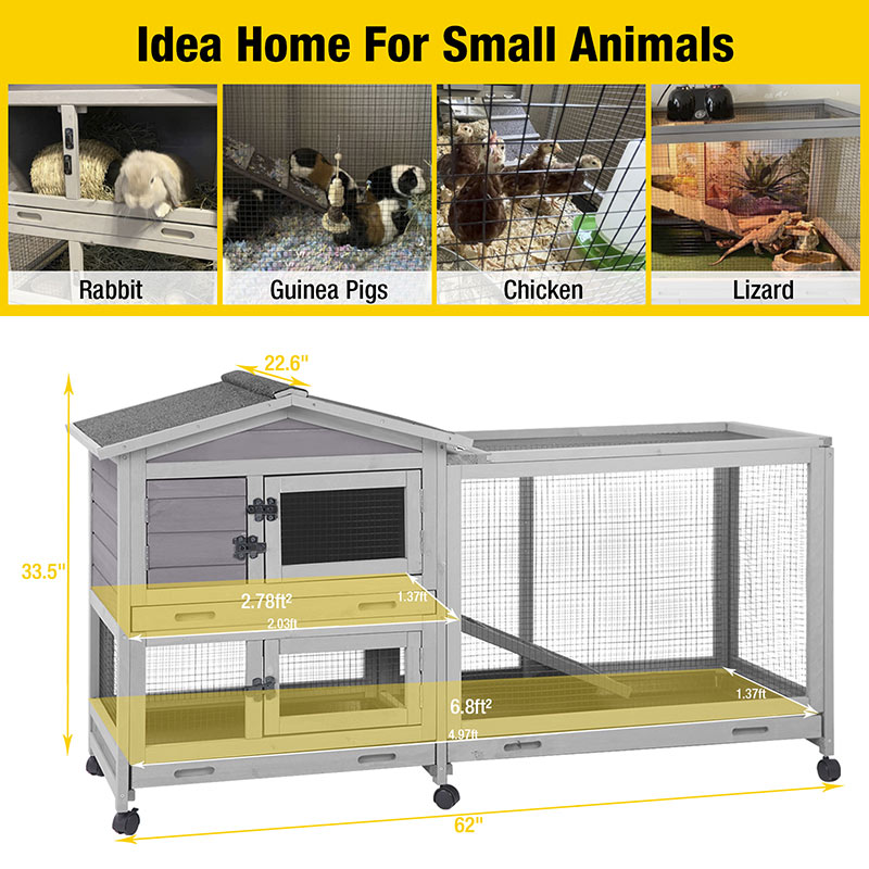 two storey guinea pig cage