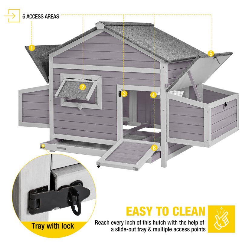 hen house with pull out tray